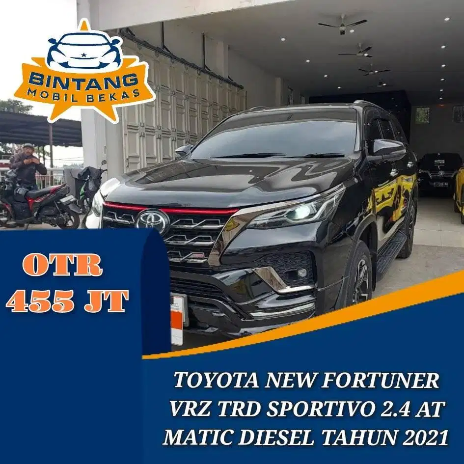TOYOTA FORTUNER VRZ TRD SPORTIVO 2.4 AT AUTOMATIC 2400 CC TAHUN 2021