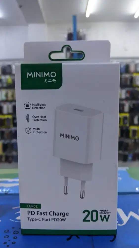 ADAPTOR CHARGER TYPE-C PORT MINIMO CGP02