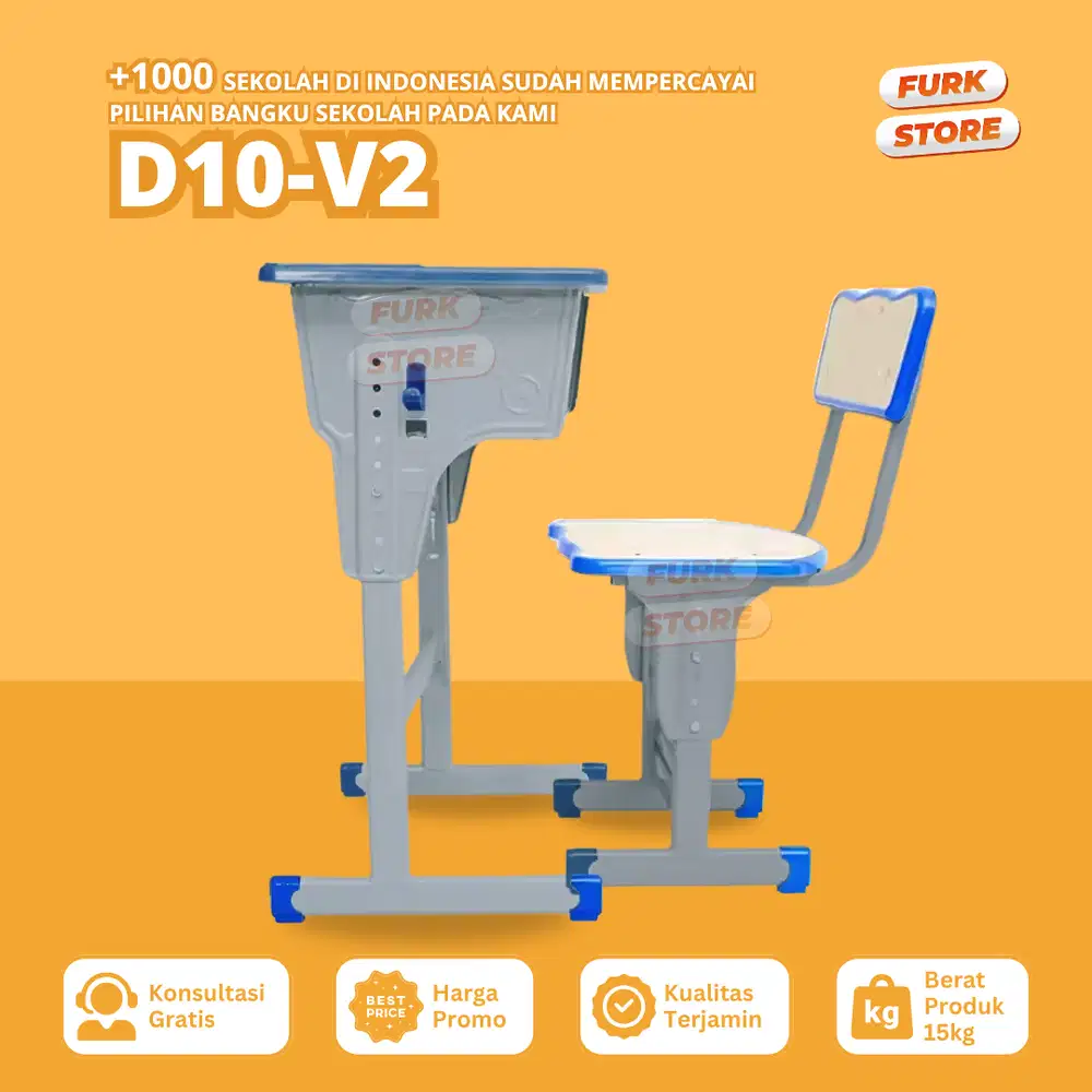 Meja Siswa Tipe D10 v2 – meja dan bangku sekolah | bangku sekolah