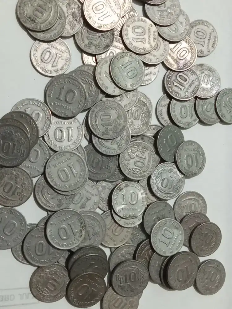 100 pcs Koin Jadul 10 Rupiah 1971