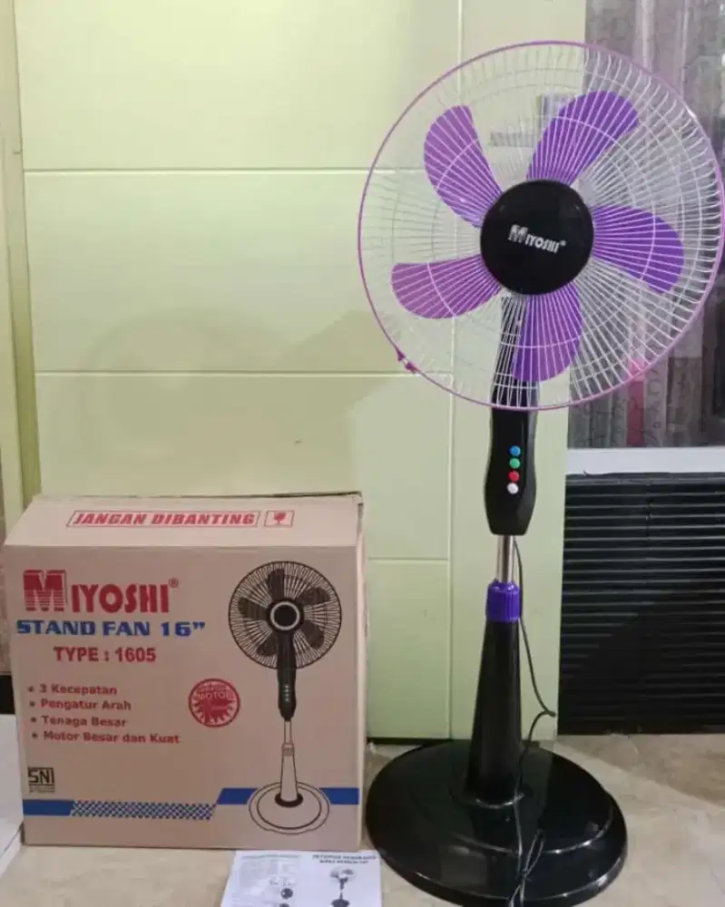 Stand Fan/ Kipas Angin Berdiri 16 Inch Miyoshi
