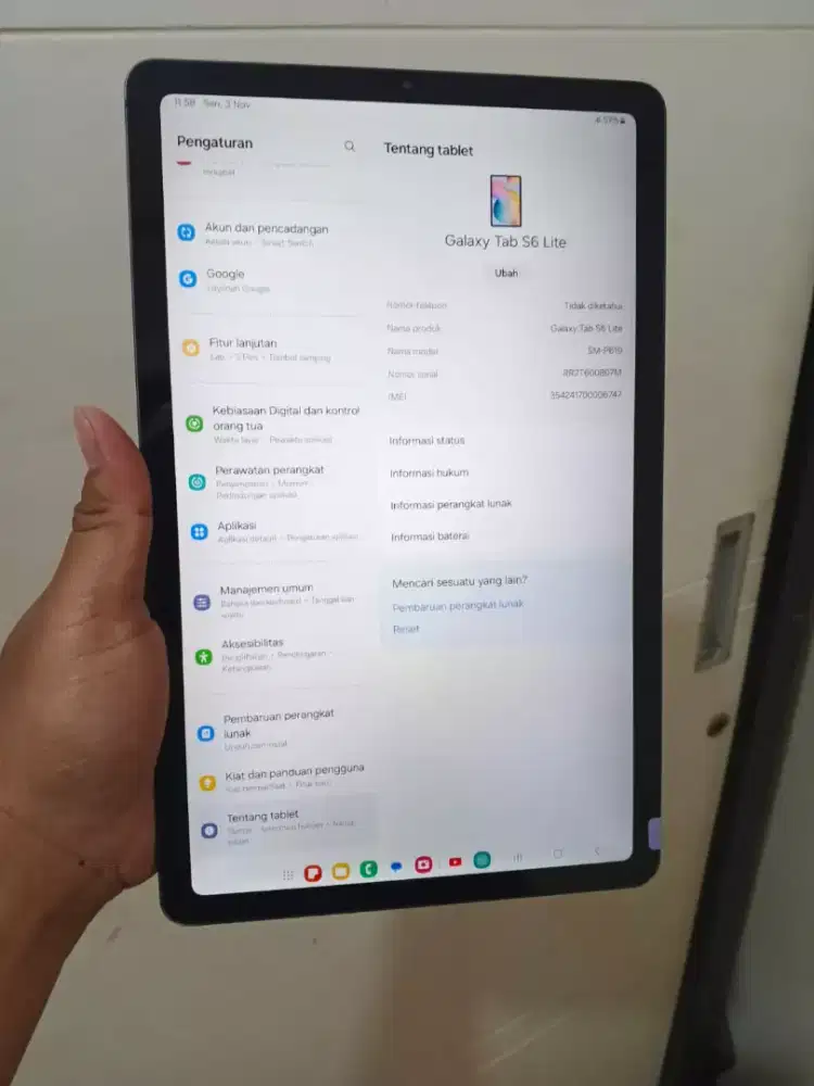 TAB samsung galaxy S6 lite