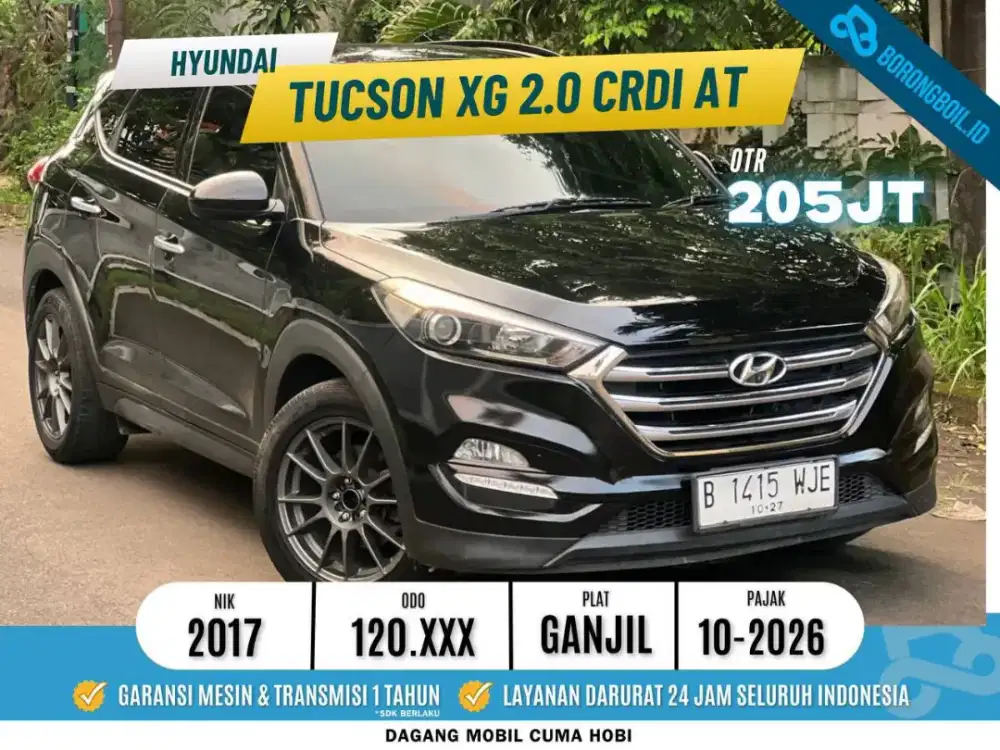 Hyundai Tucson XG Panoramic 2.0 CRDI Diesel Matic 2017 Hitam