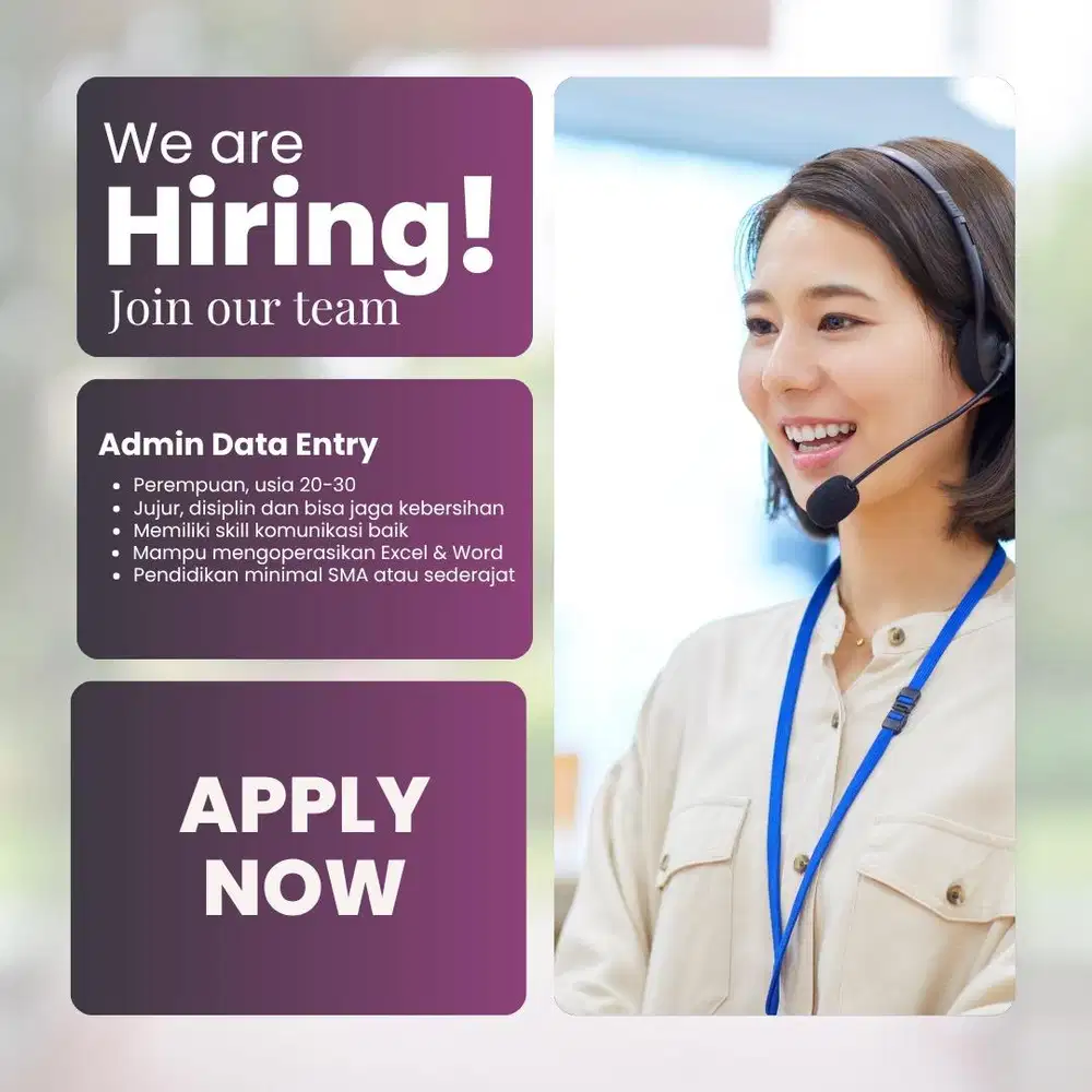 LOWONGAN KERJA ADMIN