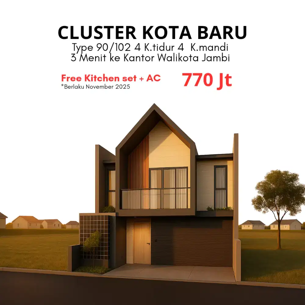 Cluster 2 lantai di Kotabaru Jambi