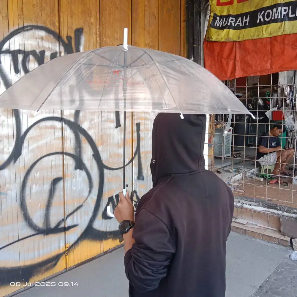 payung transparan