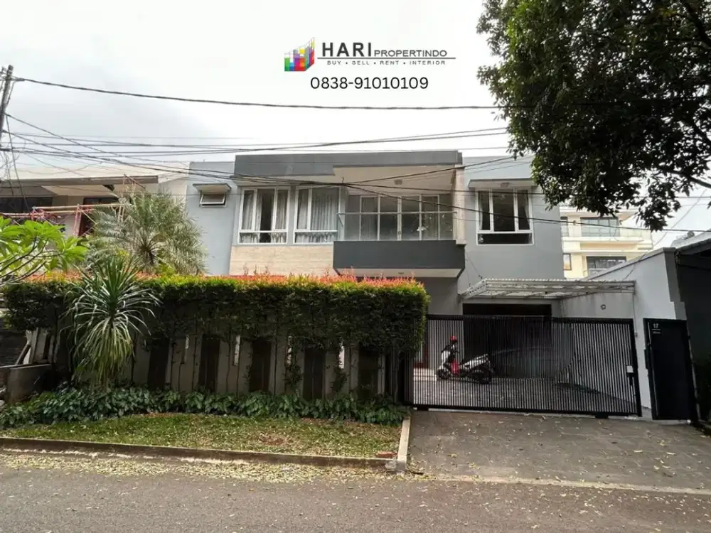 FOR RENT House at Pondok Indah 6 BR Furnished - Close to Pondok Indah Mall (PIM) Gate Toll MRT Station Shelter Transjakarta Busway