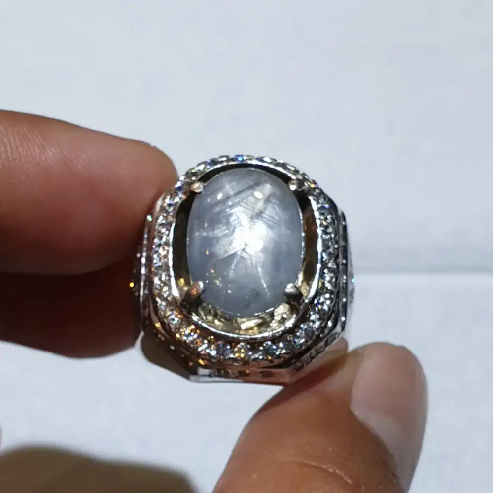 Natural star blue sapphire burma 16.22 crt