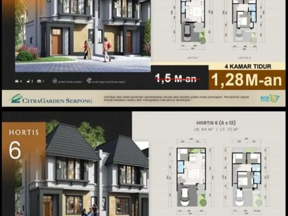 Paling dicari Rumah Termurah BSD City Akses toll terdekat, Mall HORTIS Citra Garden Serpong