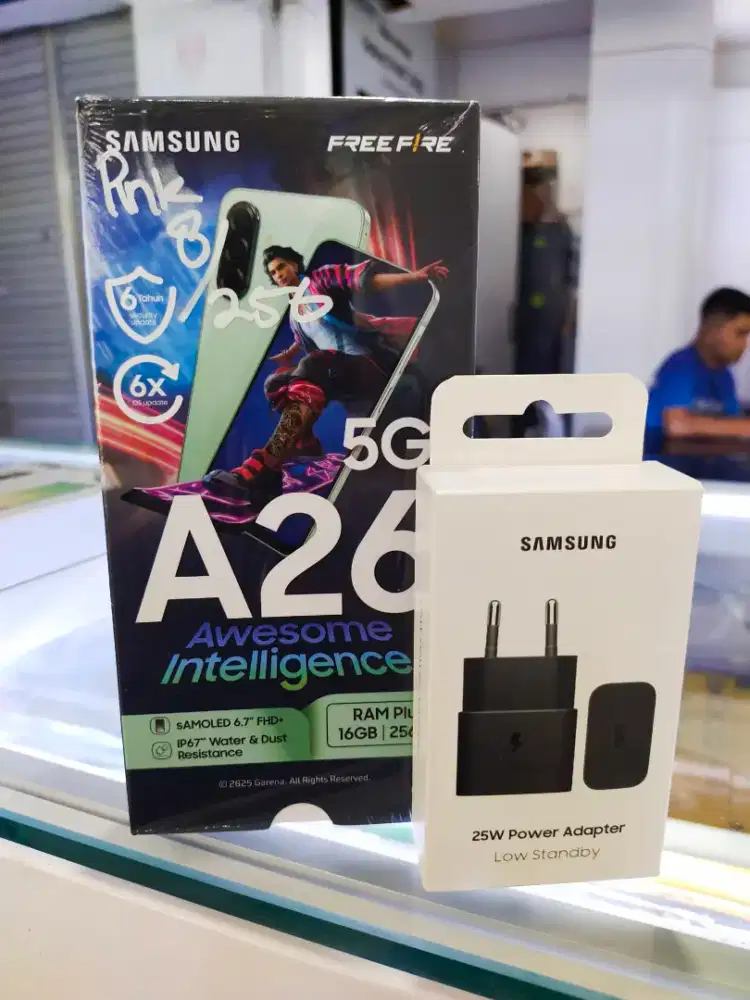 Samsung A26 5g 8/256 gratis adaptor 25watt