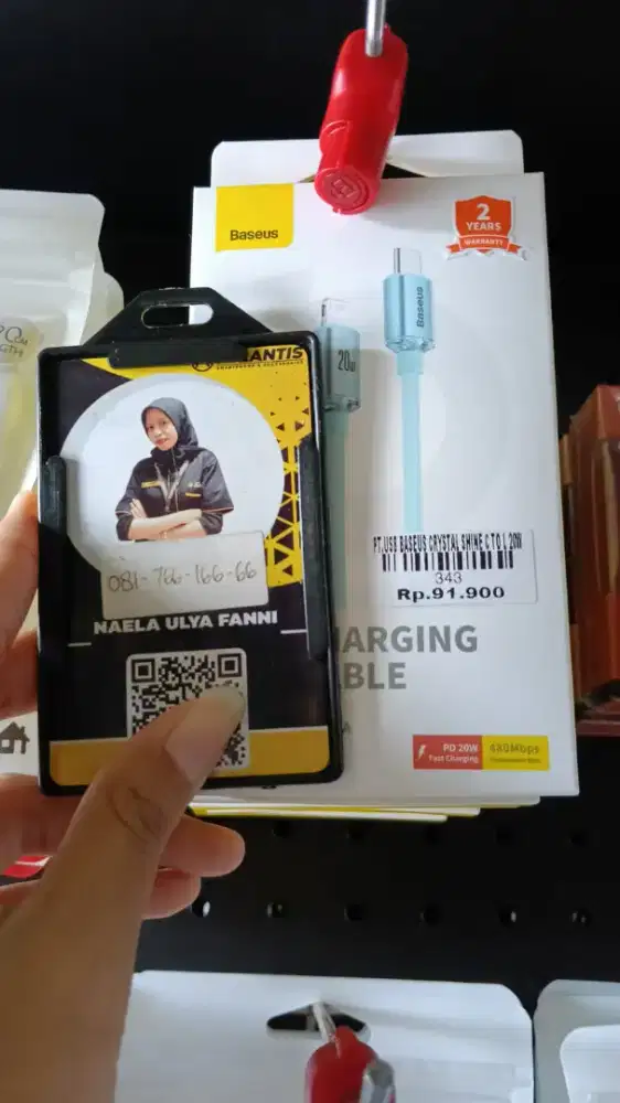 USB BASEUS CRYSTAL SHINE C TO L 20W| ATLANTIS DAHSYAT