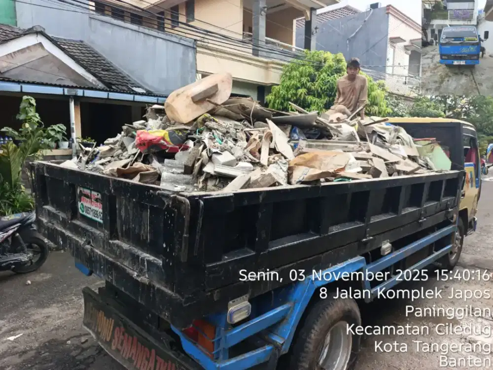Jasa angkut puing dan sampah