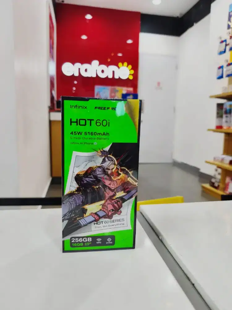 Infinix Hot 60i 8/256Gb Garansi Resmi, Cicilan Cukup KTP Aja.