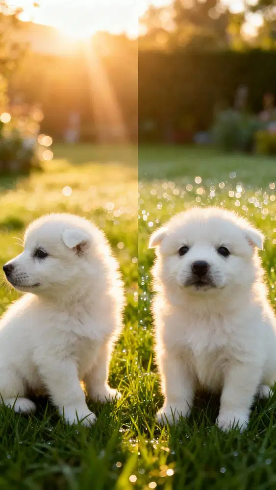 Anak Anjing Mix Ras Husky X Samoyed