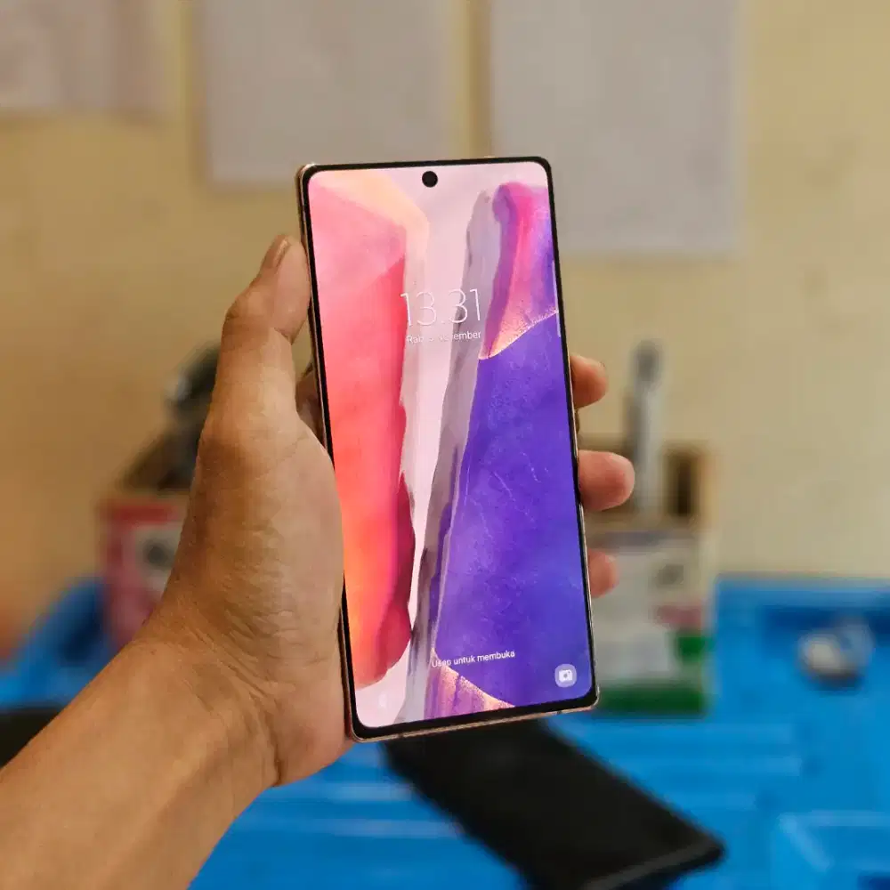 SAMSUNG GALAXY NOTE 20 SEIN 8/256 GB MINUS RINGAN FUNGSI 100% NORMAL