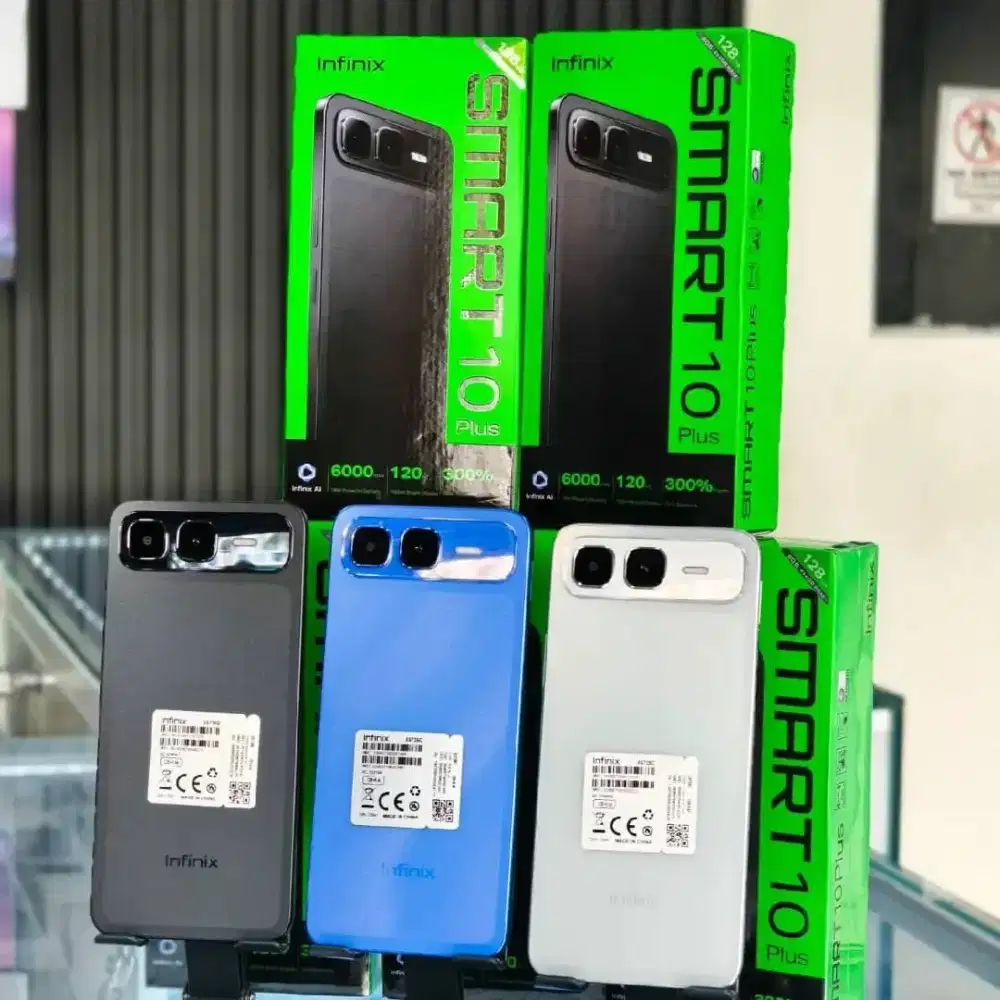 Infinix Smart 10 Plus 8/128Gb Garansi Resmi, Cicilan Cukup KTP aja.