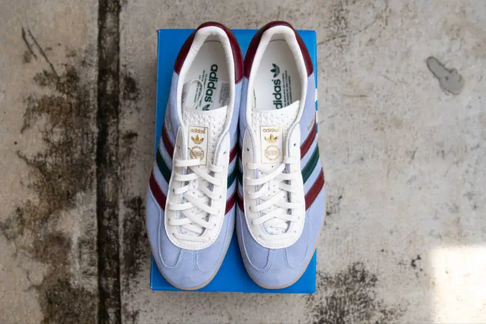Sepatu Pria Adidas Gazelle Indoor Blue Dawn Size 44 100% Original BNIB