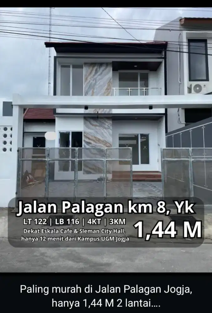 Rumah Baru 2 Lantai area jl palagan Utara Hyatt