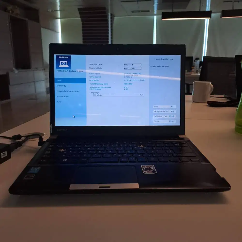 Toshiba Dynabook 14 Inch Intel i5 4310U/4GB/500GB NEGO