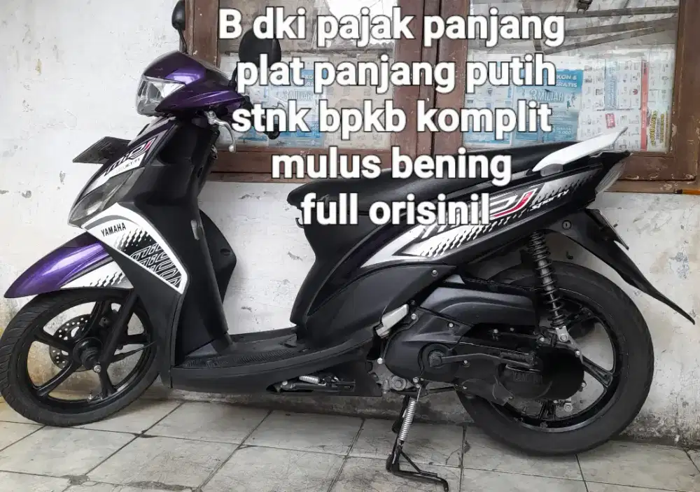 Yamaha Mio J 2014 cw asli ungu B dki pajak panjang