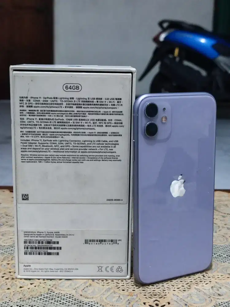 Iphone 11 64 Dual Sim Regist Keduanya Dus Original Normal No Minus