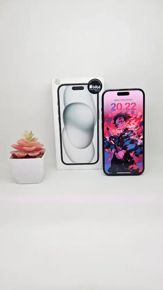 iPhone 15 128 GB - HB 100% (Black) iBox/Resmi 20-09-2026