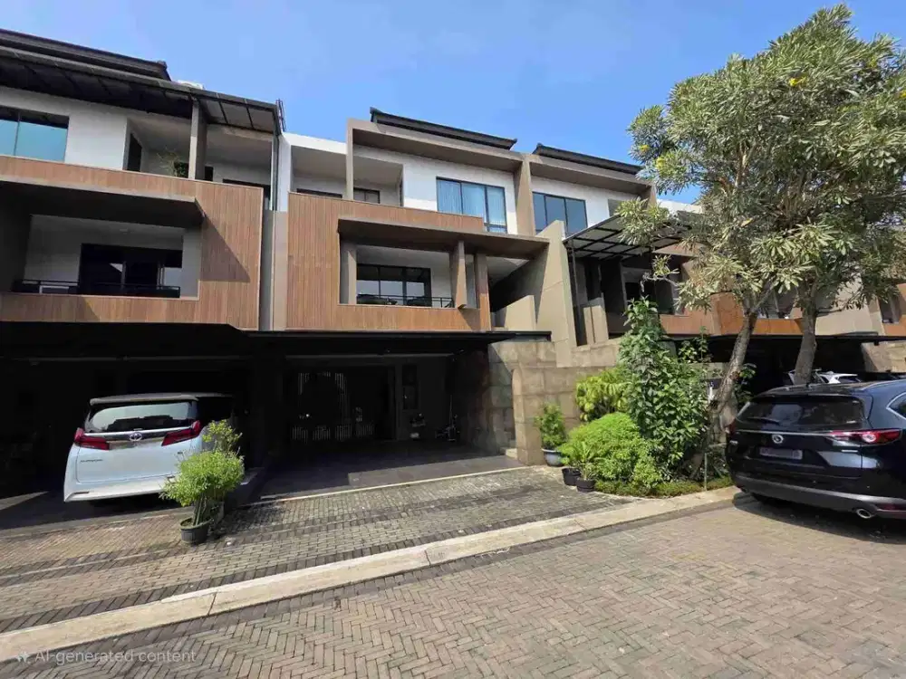 dijual cepat rumah sudah renovasi dan interior di the zora bsd city