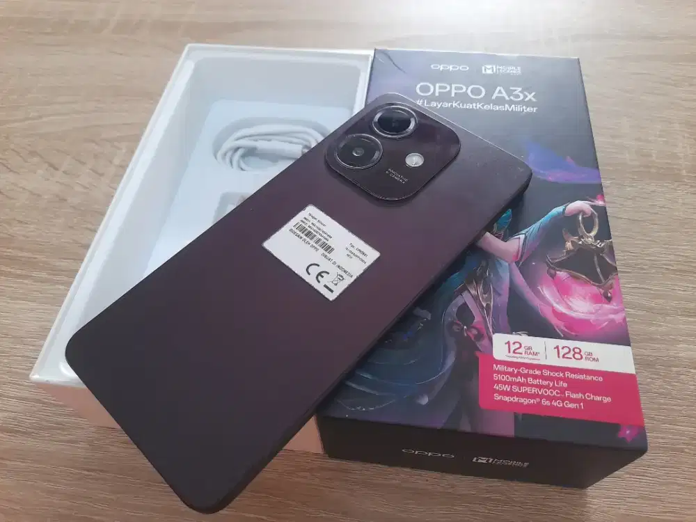 Oppo A3X-4G.Finger.ram 6GB/128GB.GOLDEN PONSEL