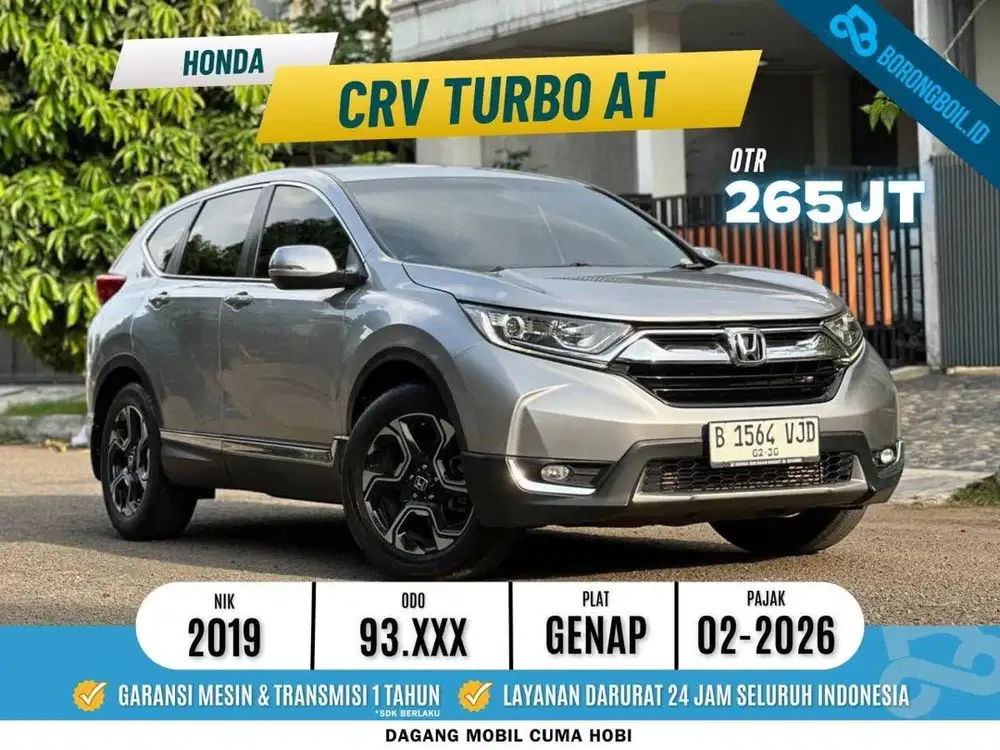 CRV 1.5 Turbo Non Prestige 2019 Silver | Termurah