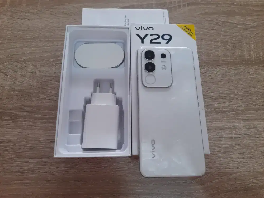 Vivo Y29-Marble White.NFC.4G.ram 6GB/128GB.GOLDEN PONSEL