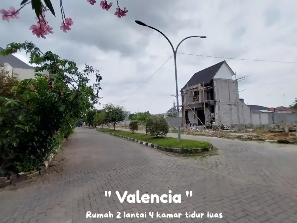 Kavling lebar 8 lebih luas rumah 2 lantai 4 kamar tidur tanpa DP