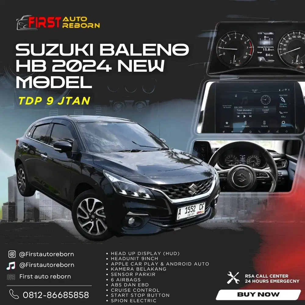 (Tdp9jtan) Suzuki Baleno HB 2024 New Model