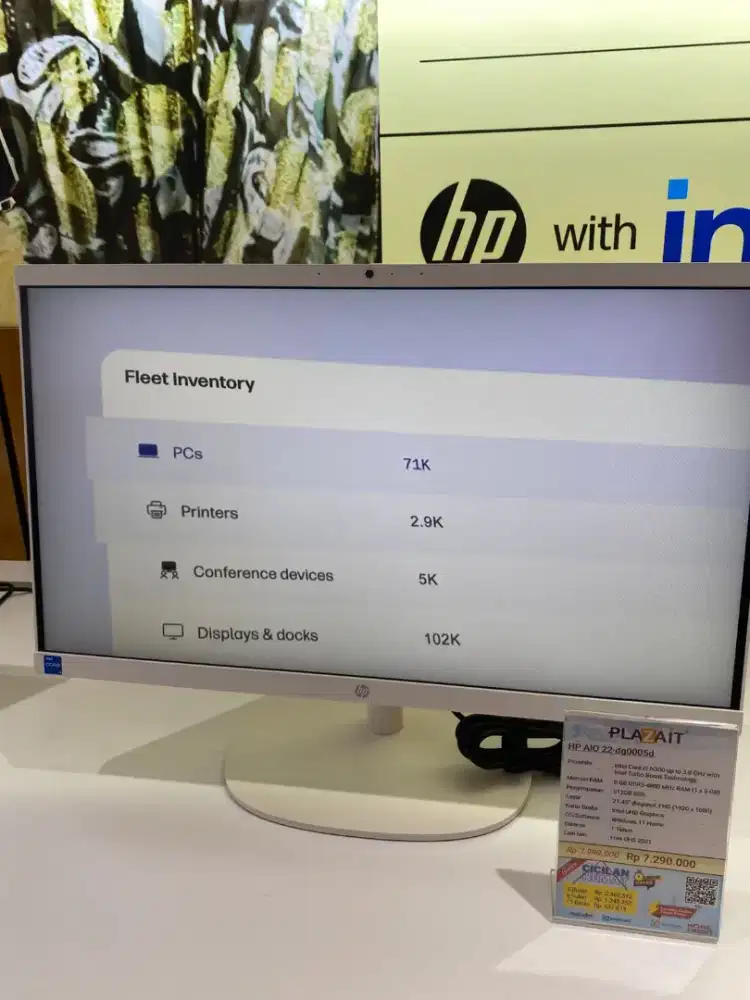 Kredit Hp All -in one 22 g0005d intel core i3 , Ram 8GB modal ktp