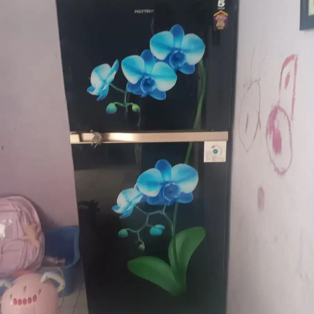 Dijual kulkas 2 pintu body mulus,kompresor rusak