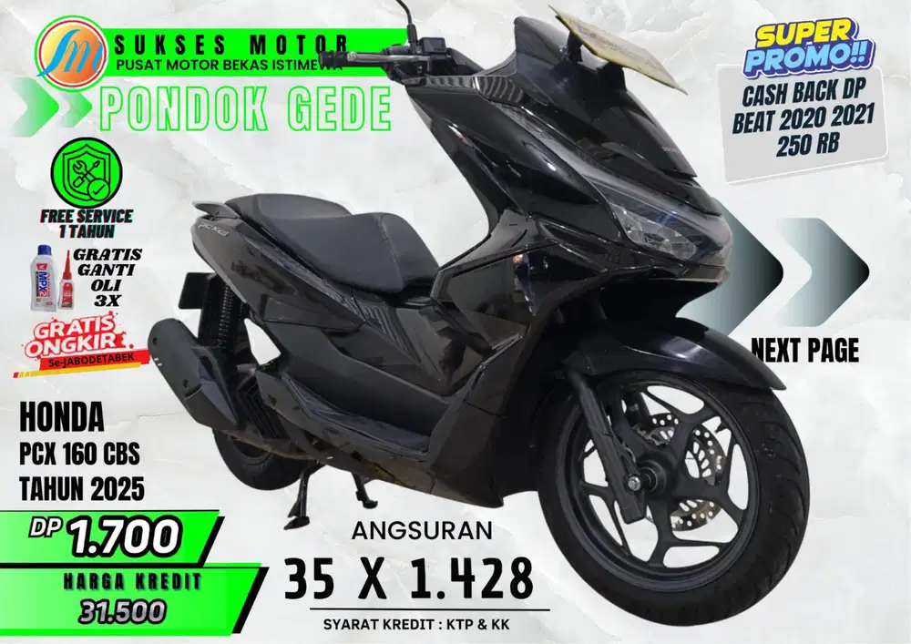 Motor Bekas Rasa Baru PCX 160 CBS Tahun 2025