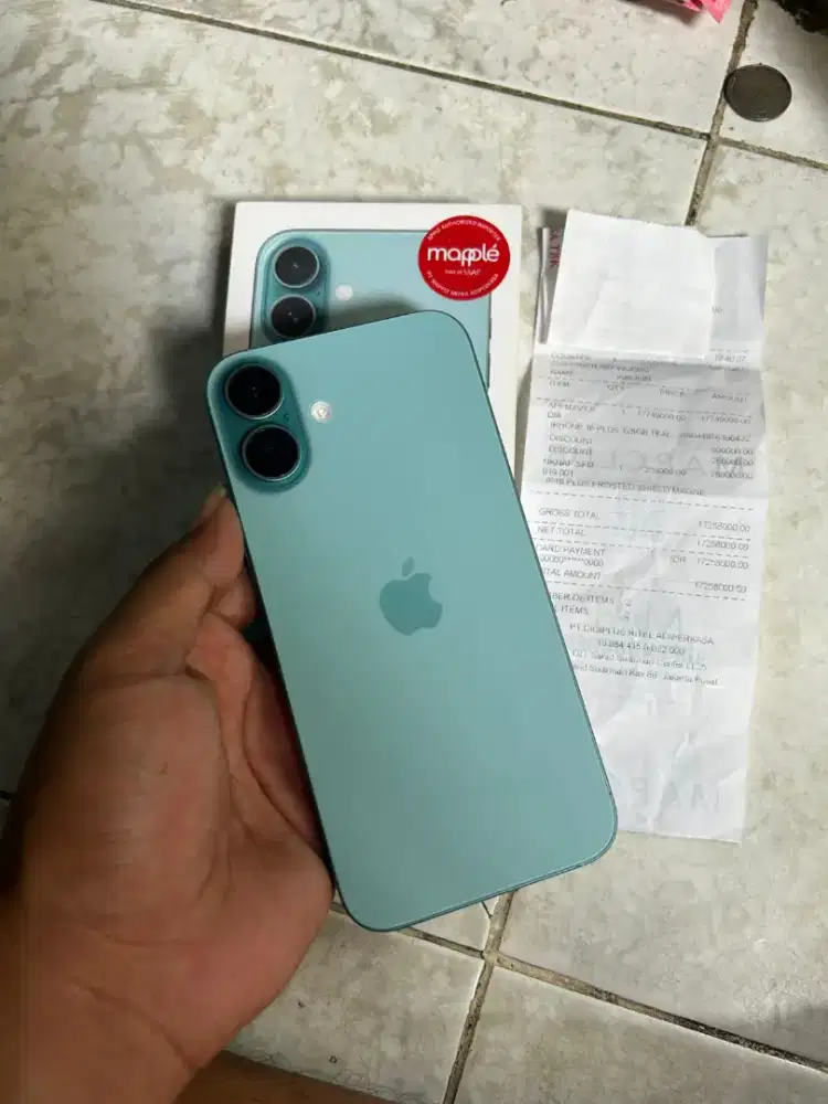 Iphone 16plus ibox 128gb 1minggu pakai