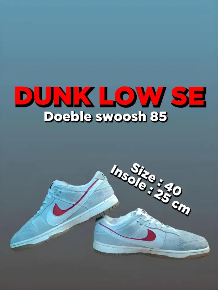 Sepatu sneakers second nik3 dunk low SE size 40 insole 25cm