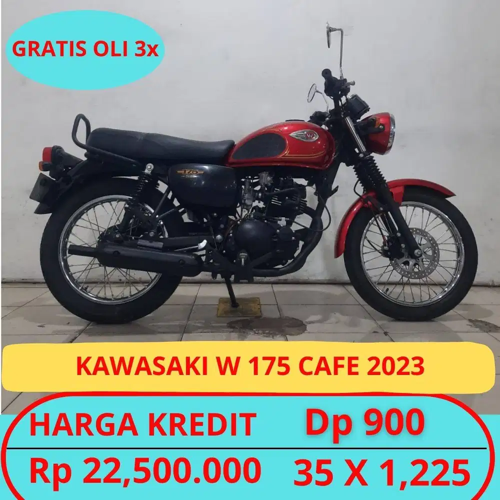 Kawasaki W175 Cafe 2023 Dp Murah Hanya 900 Ribu