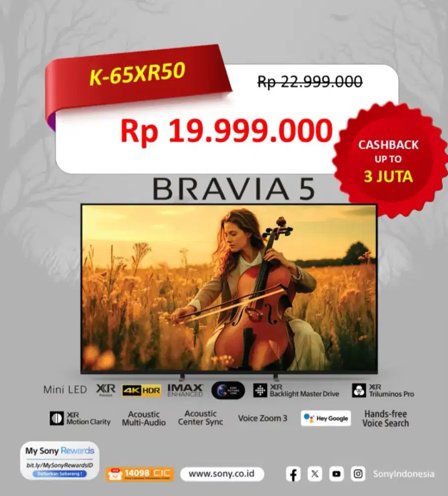 SONY BRAVIA5 K-65XR50