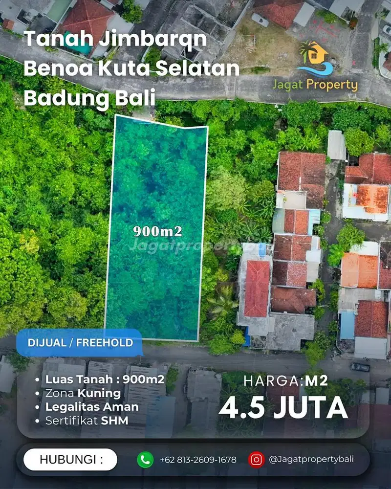DIJUAL TANAH JIMBARAN - BENOA KUTA SELATAN BALI