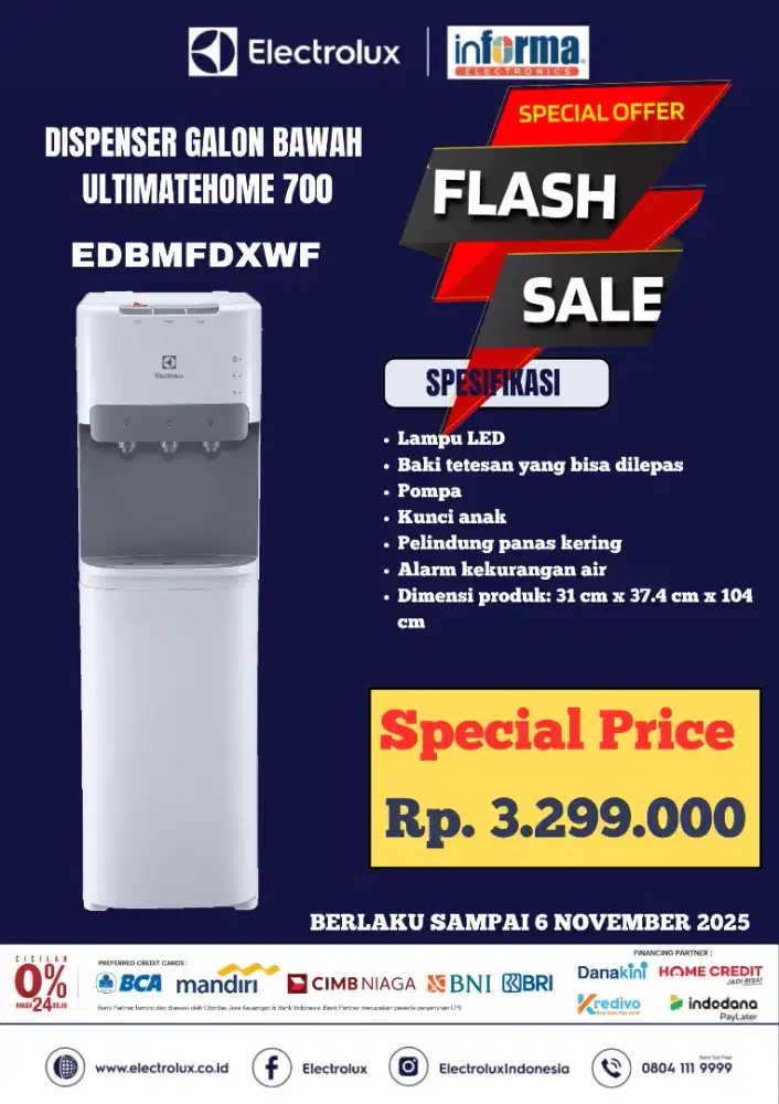 Dispenser galon bawah UltimateHome 700
EDBMFDXWF