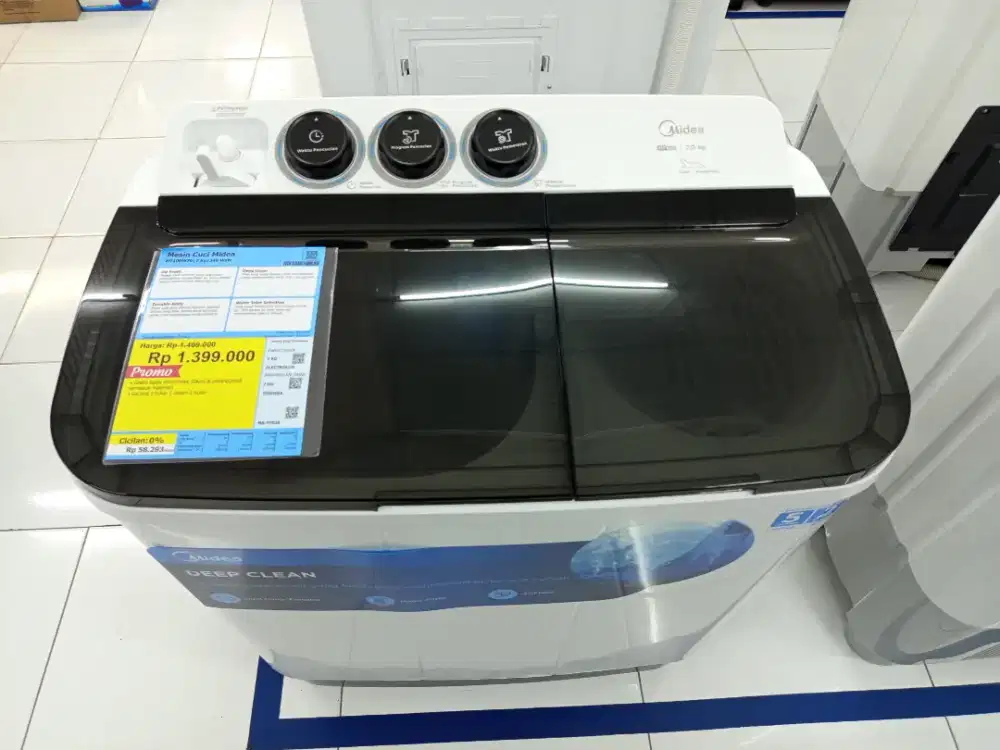 Mesin cuci 2 tabung midea 7kg