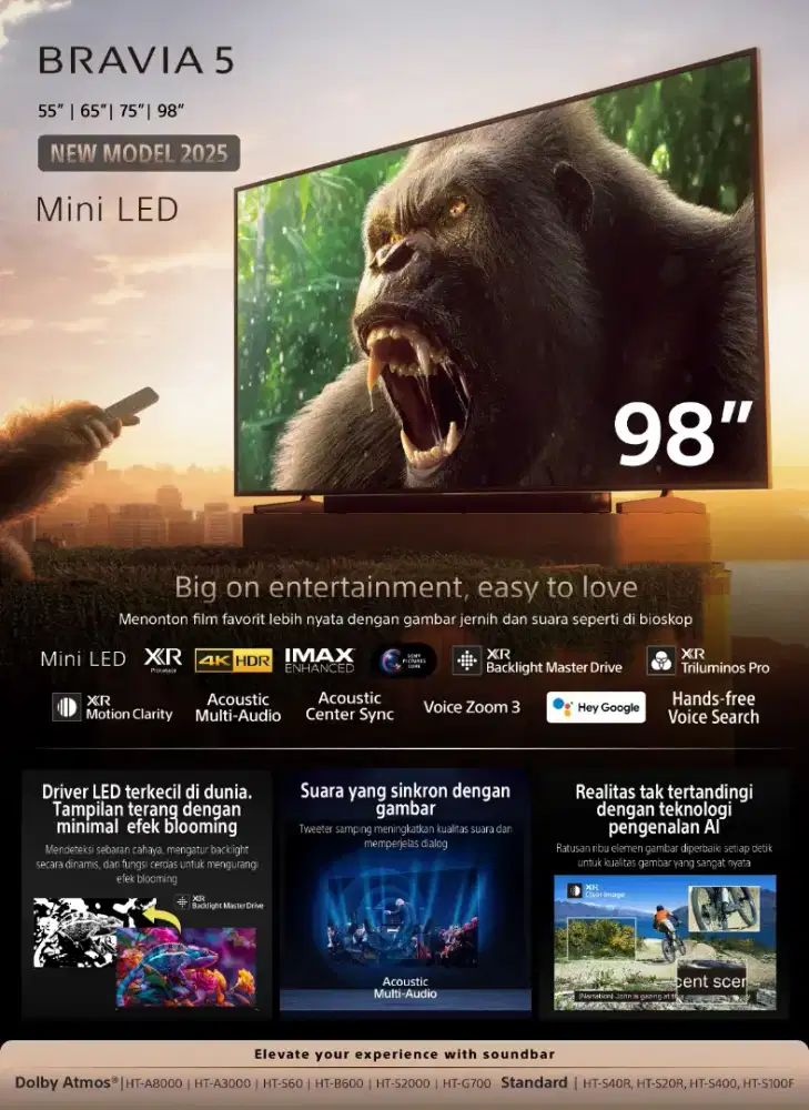 SONY BRAVIA 5 K-98XR50