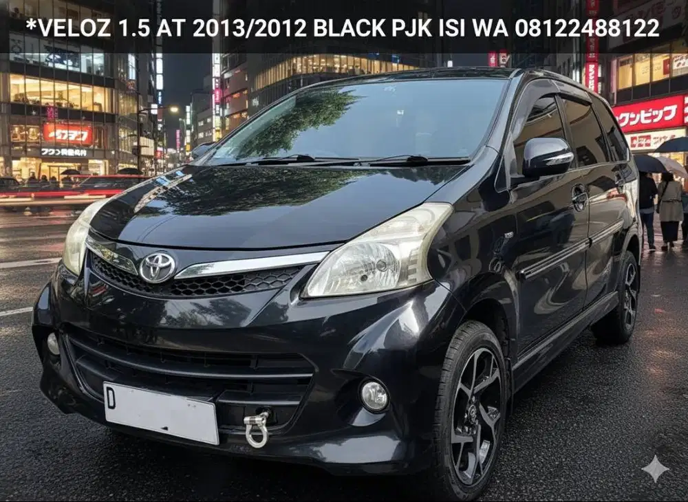 New Veloz 1.5 at matik black th 2013/2012 km low ban baru ganti pajak