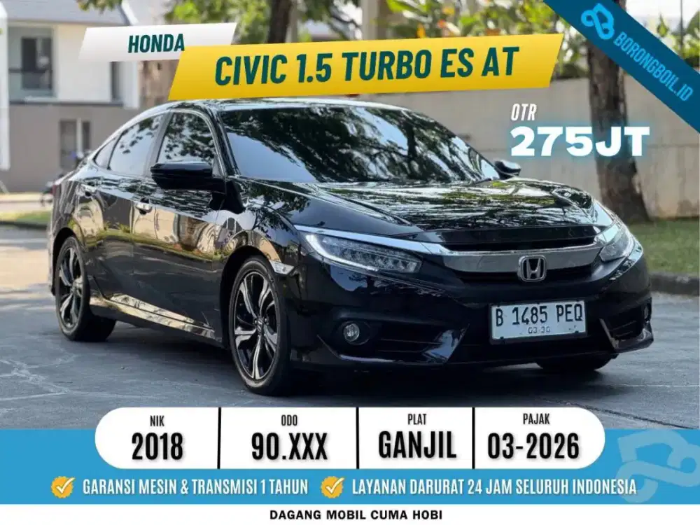 [TERMURAH] Honda Civic 1.5 Turbo ES AT 2018