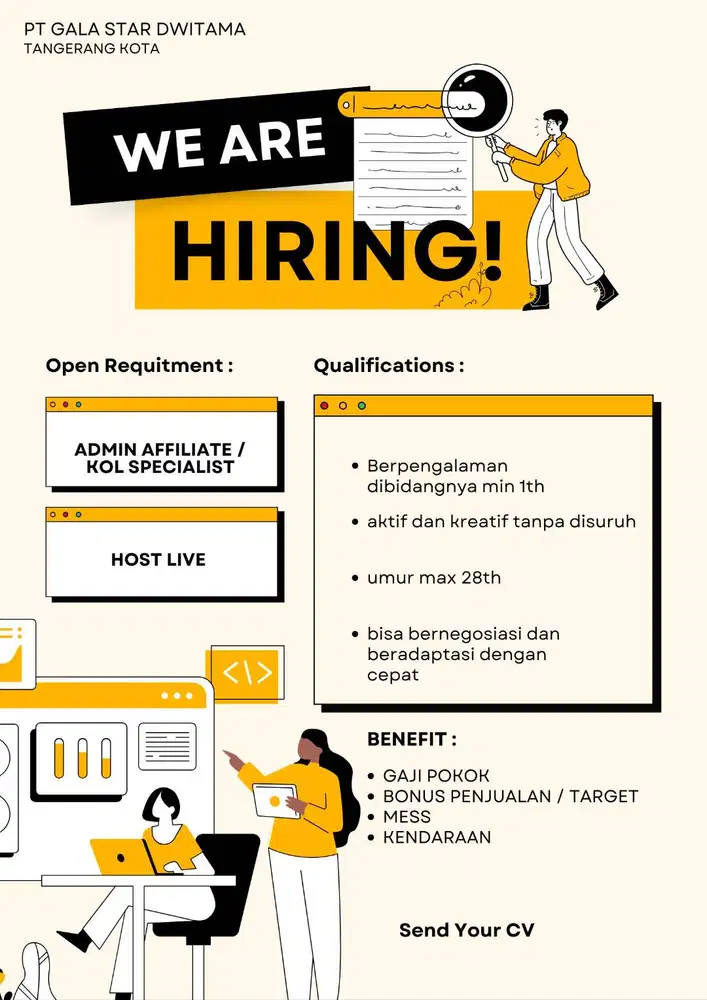 IKLAN ADMIN AFFILIATE KOTA TANGERANG