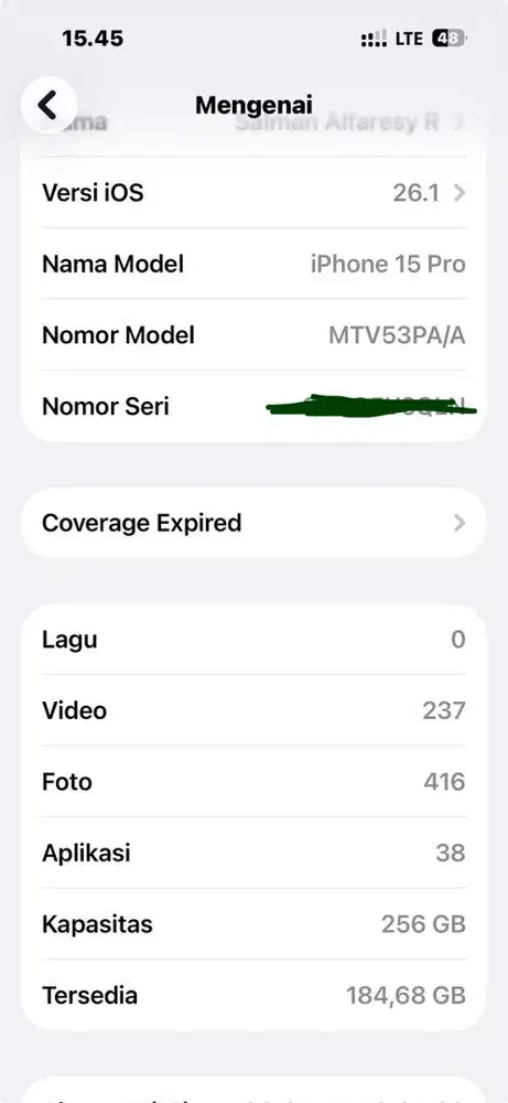 Iphone 15 pro 256 ibox