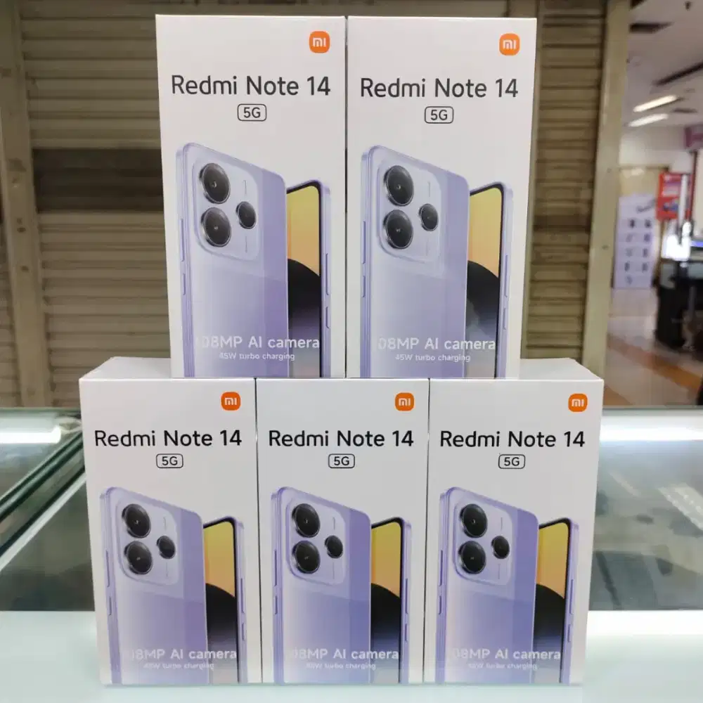 Xiaomi Redmi Note 14 5G ram 12gb/512gb baru garansi resmi harga Promo