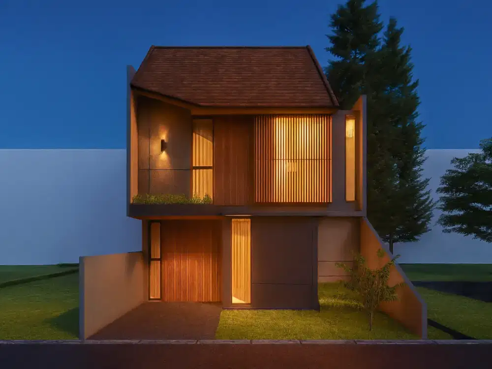 Rumah Dekat UII Tipe 90 Model Tropis Bisa Angsur