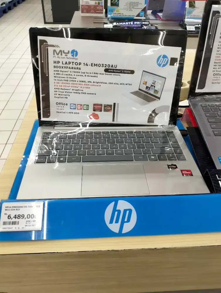 HP LAPTOP 14-EMO32OAU AMD RYZEN 3